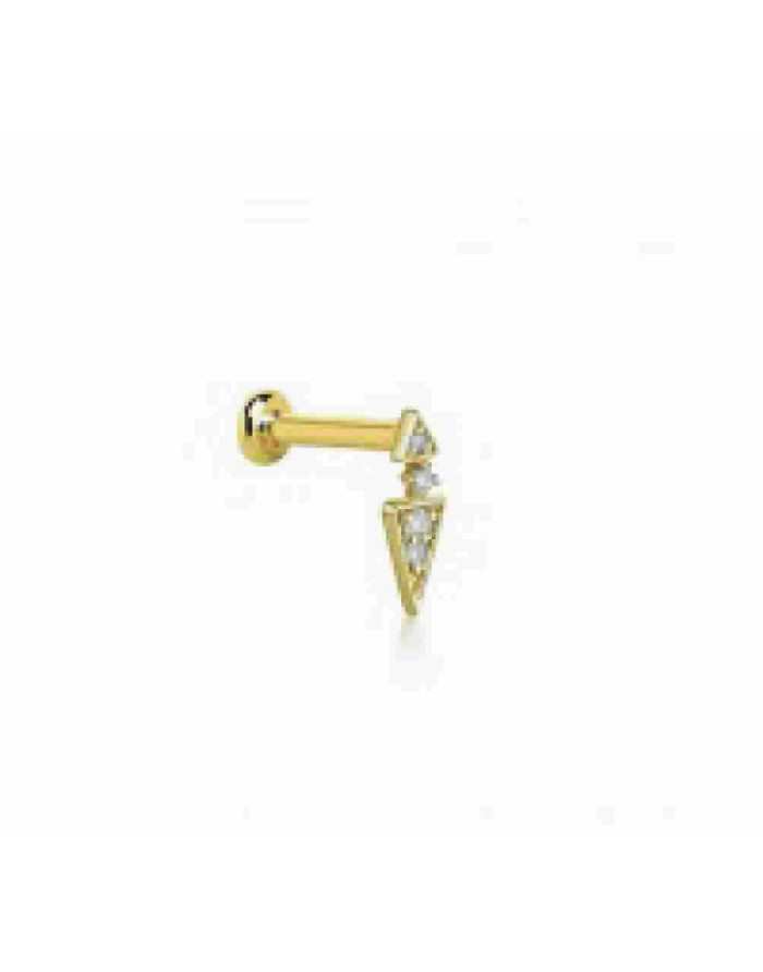 MINI DAGA PIERCING ORO DIAMANTES - GB196OA.00