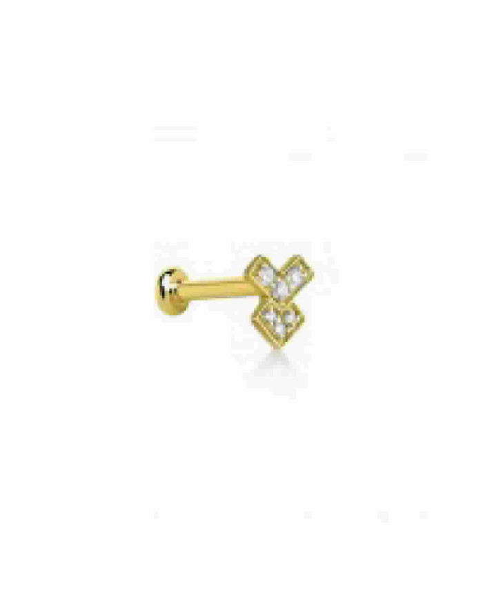 MINI ARROW PIERCING ORO DIAMANTES - GB197OA.00