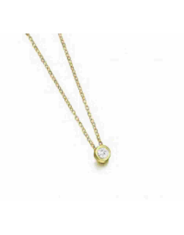 DIAMANTE CON CADENA DE ORO - GD024OA.00