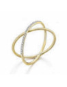 ANILLO CRUZADO ORO Y DIAMANTES - GA106OA.15