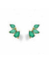 WILD EARCUFF ORO Y ESMERALDAS - GB133ES.00